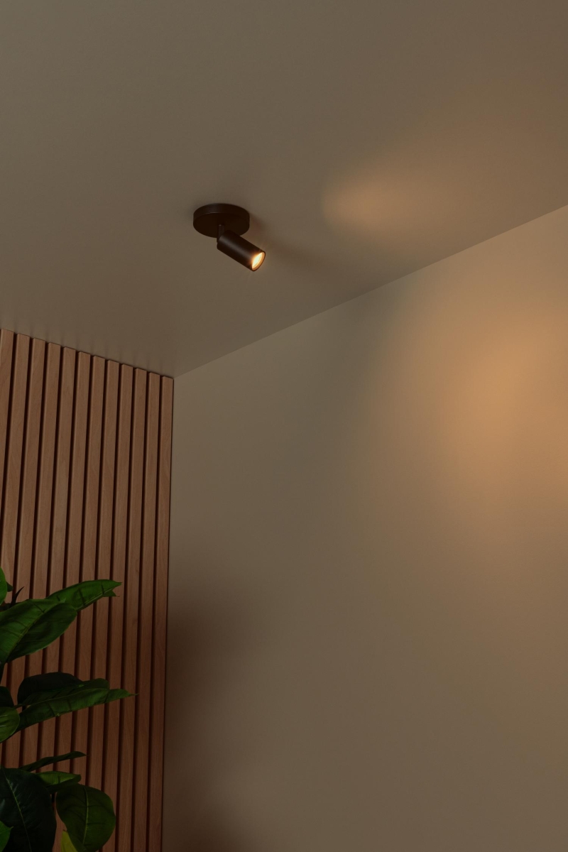 Lucide RITMO - Ceiling spotlight - Ø 10 cm - 1xGU10 (MR11) - Black